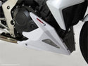 Fits Honda CB1000R   2008-2017  Belly Pan  Gloss Black with Silver  Mesh by powerbronze.