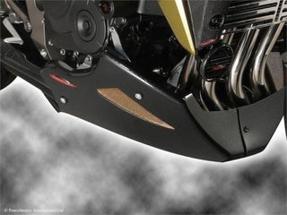 Fits Honda CBF600   2008-2013  Belly Pan Black-Silver Powerbronze.