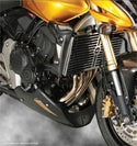 Fits Honda CBF600   2008-2013  Belly Pan Black-Silver Powerbronze.