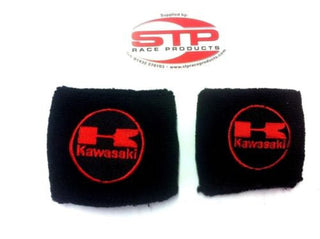 Kawasaki Motorcycle F&R Brake Master Cylinder Shrouds Socks Cover pair Red MBB