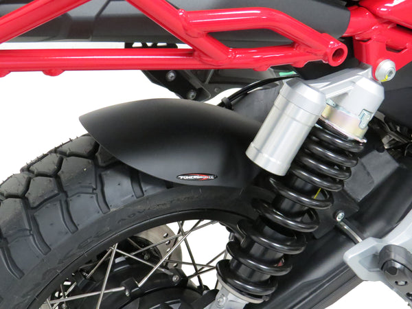 Moto Guzzi Stelvio 2024>  Gloss White Rear Hugger Powerbronze RRP £139