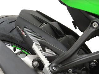 Powerbronze Rear Hugger For Kawasaki ZX10-R 2008-2010 – Matt Black With Silver Mesh, UK Made