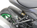 Fits Kawasaki Z1100 & Z1100SE , 2026 Matt Black & Silver Mesh Rear Hugger by Powerbronze