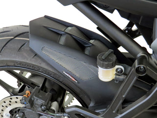 Yamaha Tracer 9 & GT  2021-2024 Gloss Black & Silver Mesh Rear Hugger by Powerbronze