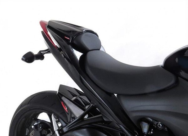 Suzuki GSX-S1000 F   15-2021 Matt Black & Silver mesh Seat Cowl Seat Hump Powerbronze RRP £90.