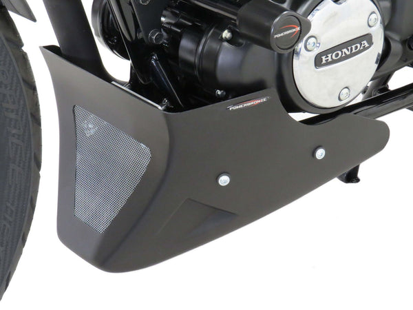 Fits Honda GB350S  2025 > Carbon Look & Silver Mesh  Belly Pan  Powerbronze.