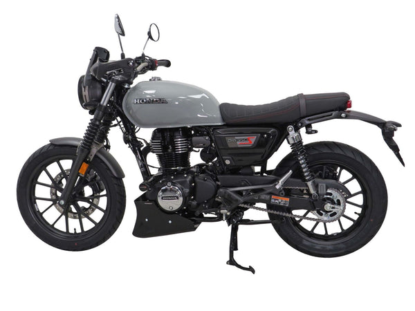 Fits Honda GB350S  2025 > Carbon Look & Silver Mesh  Belly Pan  Powerbronze.