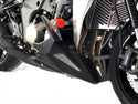 Kawasaki Z1000  10-2020 Belly Pan  Gloss Black & Silver Mesh by Powerbronze