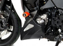 Kawasaki Z1000R 17-2020 Belly Pan  Matt Black & Silver Mesh by Powerbronze