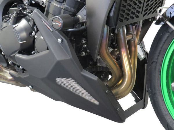 Kawasaki Z1100 & Z1100SE   2026 >  Belly Pan Carbon Look with Silver Mesh by Powerbronze