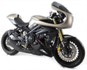 Triumph Street Triple RS   17-2023 Belly Pan Gloss Black & Silver Mesh Powerbronze..