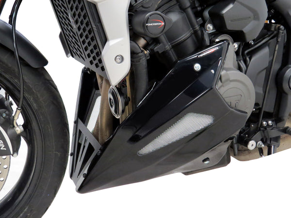 Triumph Tiger Sport 660 22 -2025 Gloss White & Silver Mesh Belly Pan Powerbronze