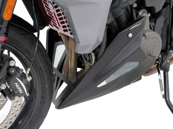 Triumph Tiger Sport 660 22 -2025 Matt Black & Silver Mesh Belly Pan Powerbronze