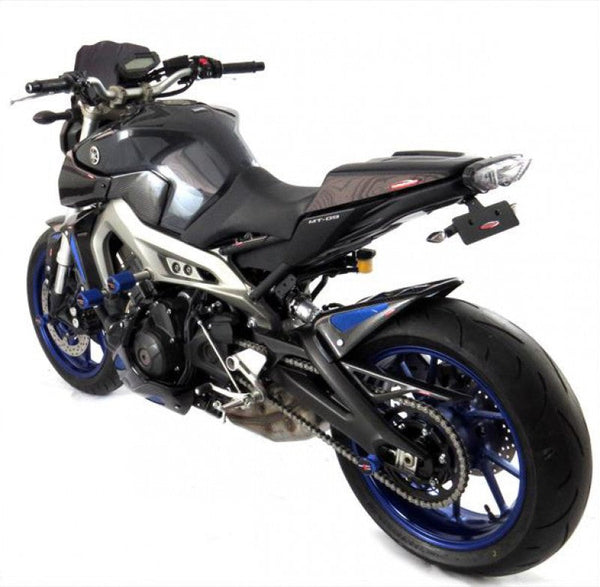 Yamaha MT-09 (not Tracer) 2013-2016 Belly Pan Black Finish with Blue Mesh Powerbronze