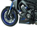 Yamaha FJ-09 Tracer GT 18-2020(fits with yamaha engine protectors) Belly Pan Gloss Black & Silver Mesh Powerbronze