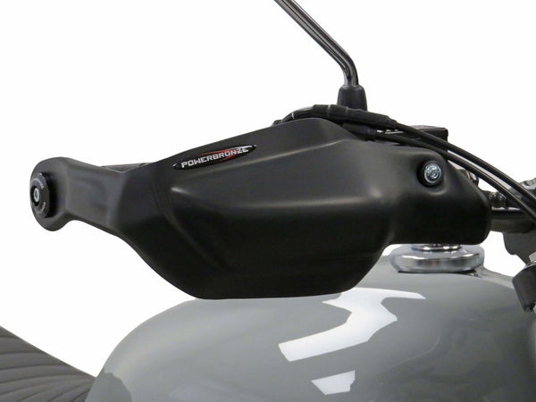 Fits Honda GB350S   2025 Matt Black Handguard/Wind Deflectors Powerbronze.