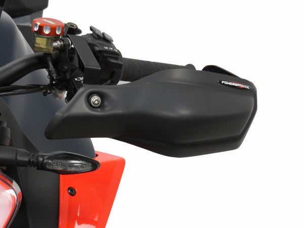 KTM 1290 SuperDuke R  20-2023 Matt Black Handguard/Wind Deflectors Powerbronze