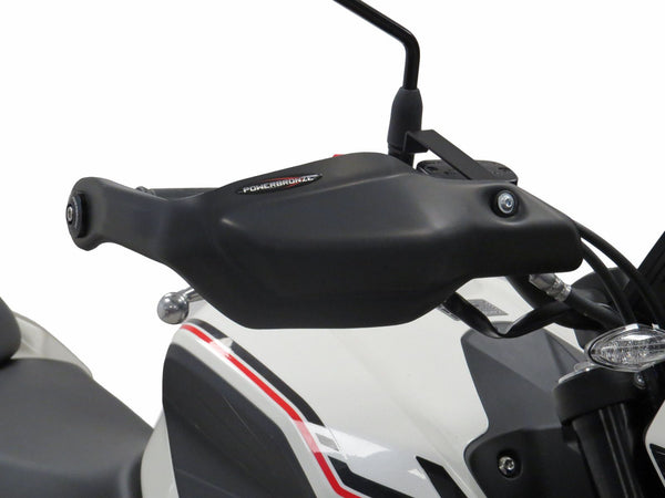 Kove 125R   2024 > Matt Black Handguard/Wind Deflectors Powerbronze