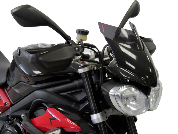 Triumph Street Triple R    13-16  Matt Black Handguard/Wind Deflectors Powerbronze