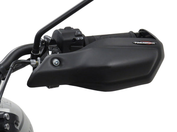 Triumph Scrambler  1200X  2024>  Matt Black Handguard/Wind Deflectors Powerbronze.