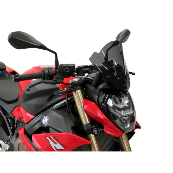 BMW S1000R 21-2023  Airflow Dark Tint (260mm High) DOUBLE BUBBLE SCREEN by Powerbronze