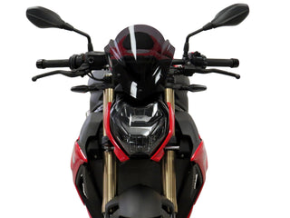 BMW S1000R 21-2023  Airflow Dark Tint (260mm High) DOUBLE BUBBLE SCREEN by Powerbronze
