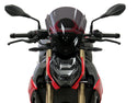 BMW S1000R 21-2023  Airflow Light Tint (320mm High) DOUBLE BUBBLE SCREEN by Powerbronze