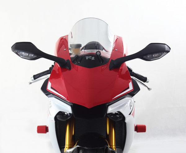Yamaha YZF-R1 15-2019  Airflow Solid BLACK Double Bubble Screen by Powerbronze.