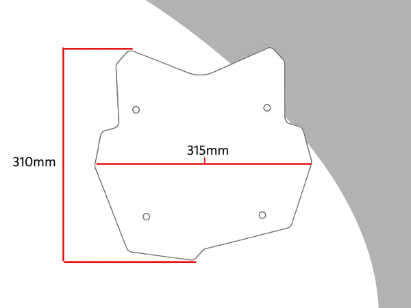 BMW F850GS  2018-2023  Light Tint Original Profile SCREEN (310mm)  Powerbronze.