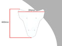 Yamaha FJ-07 Tracer 20-2025  Light Tint(400mm)Original Profile SCREEN Powerbronze.