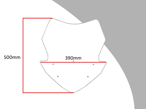Fits Honda VFR1200X  Crosstourer 12-2015 Light Tint 500mm Flip/Tall SCREEN Powerbronze.