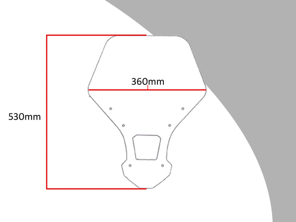 Fits Honda CRF1000L Africa Twin   16-2019 Light Tint  530mm Flip/Tall SCREEN Powerbronze.