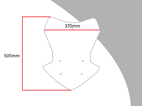 Fits Honda NC750X  16-2020 Light Tint 505mm Flip/Tall SCREEN Powerbronze.