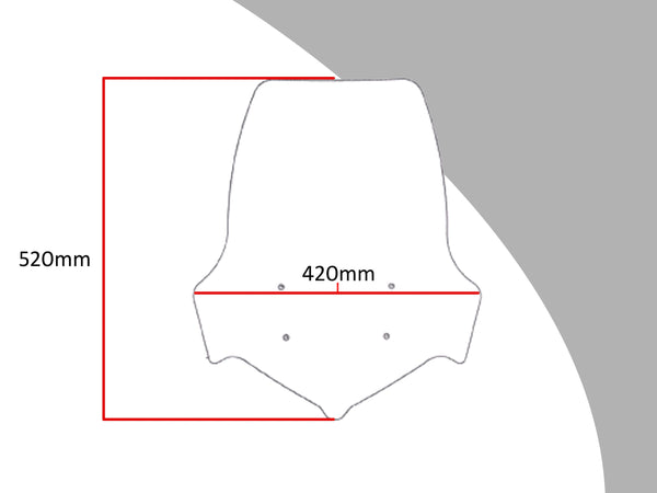Fits Honda VFR800X Crossrunner   17-2021  Clear  Flip/Tall SCREEN Powerbronze.