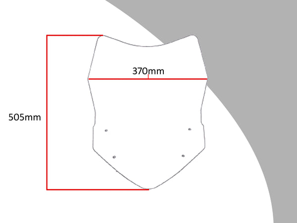 Fits Honda VFR1200X Crosstourer  16-2023 Dark Tint 505mm Flip/Tall SCREEN Powerbronze.