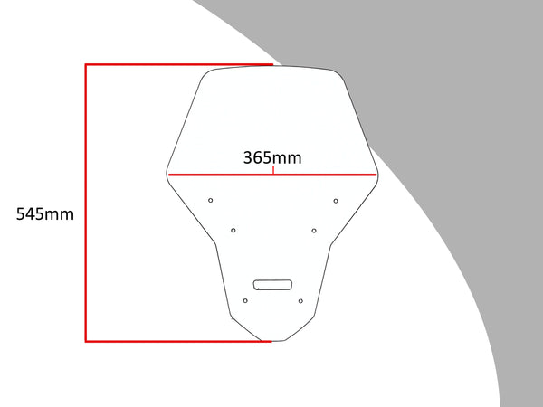 Fits Honda CRF1000L Africa Twin   16-2019 Light Tint  545mm Flip/Tall SCREEN Powerbronze.