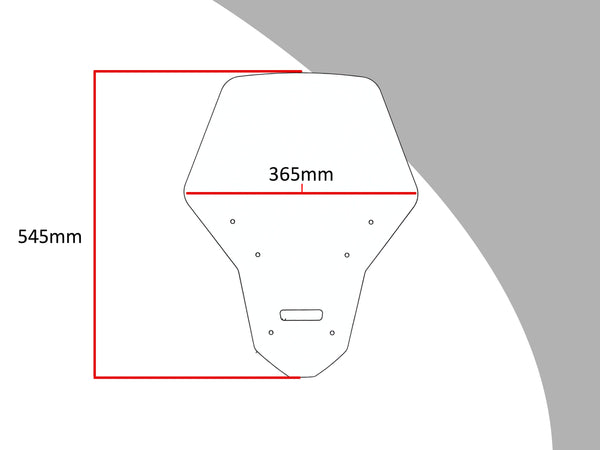 Fits Honda CRF1000L Africa Twin Adventure Sports 18-2019 Dark Tint  545mm Flip/Tall SCREEN Powerbronze.
