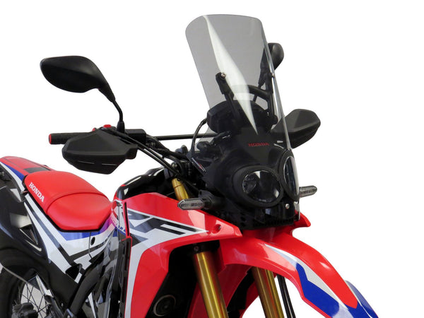 Fits Honda CRF300 Rally 21-2024 Dark Tint 560mm Flip/Tall SCREEN Powerbronze.