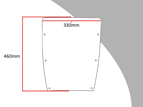 Kawasaki GPX750-A  87-1991 Light Tint 460mm High Flip/Tall SCREEN Powerbronze.