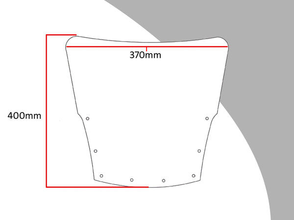 Kawasaki GPZ1000R  85-1989  Light Tint 400mm High Flip/Tall SCREEN Powerbronze.