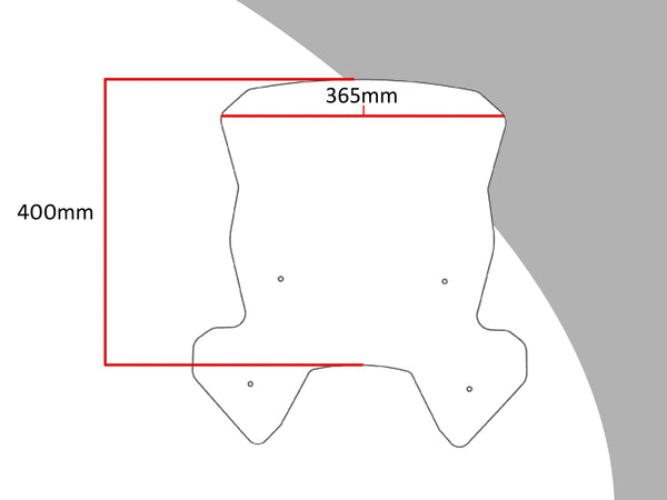 KTM 1190 Adventure 13-16 Light Tint (400mm high) Flip/Tall SCREEN Powerbronze..