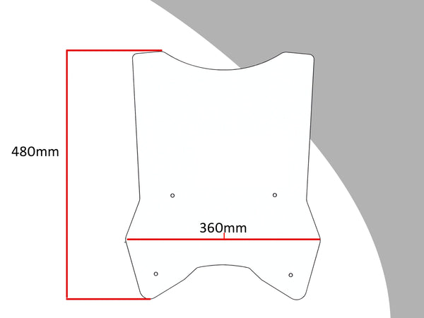 KTM 1290 Super Adventure R  17-20 Light Tint (480mm high) Flip/Tall SCREEN Powerbronze..