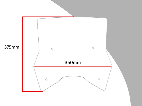 KTM 1290 Super Adventure R  17-20 Light Tint (375mm high) Flip/Tall SCREEN Powerbronze..