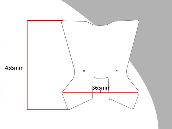 KTM 390 Adventure  20-24 Light Tint (455mm high) Flip/Tall SCREEN Powerbronze..