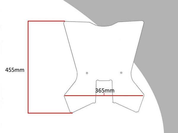 KTM 390 Adventure  20-23 Light Tint (455mm high) Flip/Tall SCREEN Powerbronze..