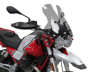 Moto Guzzi V85TT  19-23 CLEAR (510mm high) Flip/Tall SCREEN Powerbronze.