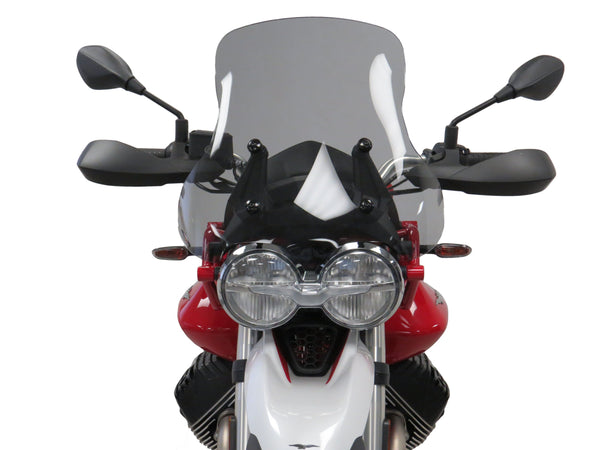 Moto Guzzi V85TT  19-23 CLEAR (510mm high) Flip/Tall SCREEN Powerbronze.