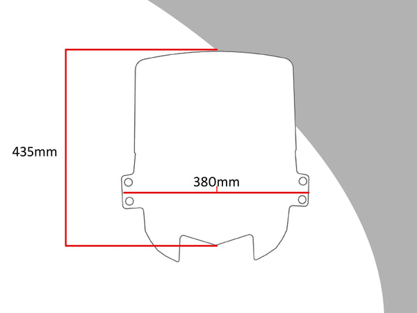 Suzuki GSF650S Bandit  09-2014  Light Tint (435mm hi) Touring  SCREEN Powerbronze..
