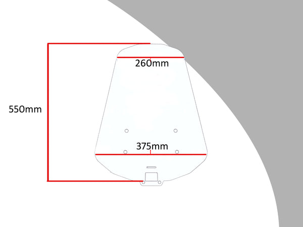 Suzuki V-Strom 1050    20- 2025  Light Tint (550mm hi) Touring  SCREEN Powerbronze..