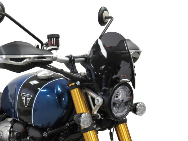 Triumph Scrambler 1200XC 19-2023  Dark Tint (215mm high) Light SCREEN Powerbronze.